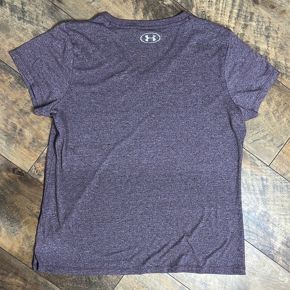 UNDER ARMOUR Women's Heathered V-Neck Threadborne Tee, Size XL, EUC - Picture 5 of 6